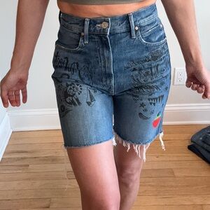 MOTHER Jean shorts